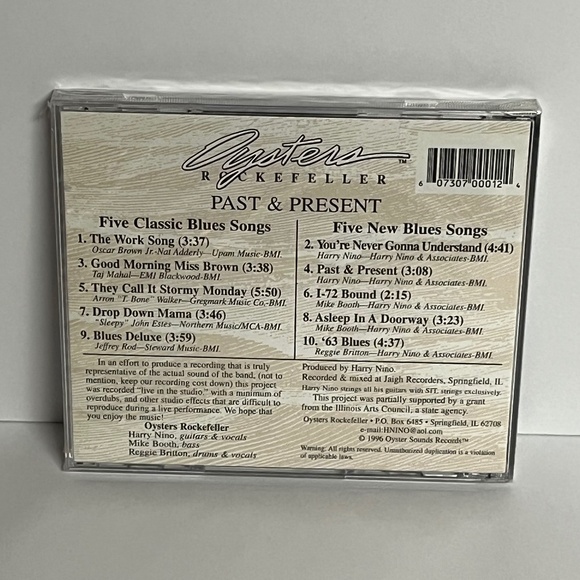Vintage 1996 Oysters Rockefeller Past & Present CD Five Classic Blues Songs New - Picture 2 of 8